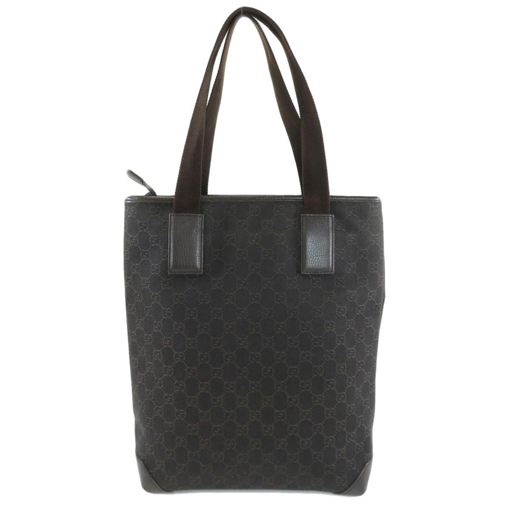 Gucci Bag Bag GG Canvas Shoulder Black Tote - Picture 1 of 11